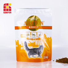 Resealable мешок застежки-молнии для упаковки еды кота